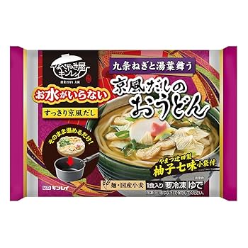 うどんページ✨ Amazon.co.jp: [冷凍] キンレイ お水がいらない京風だしのお